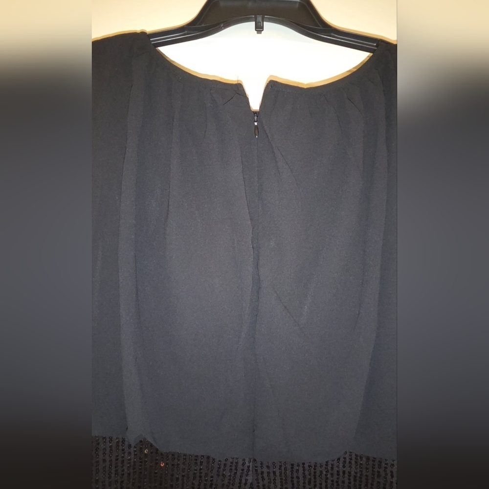 SHEIN Black Sequin Gown Size XL Never Worn - Picture 4 of 4